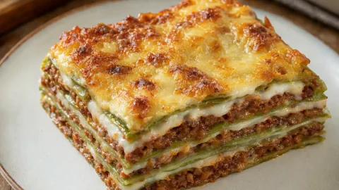 Lasagne Verdi alla Bolognese con ragù, besciamella e Parmigiano Reggiano