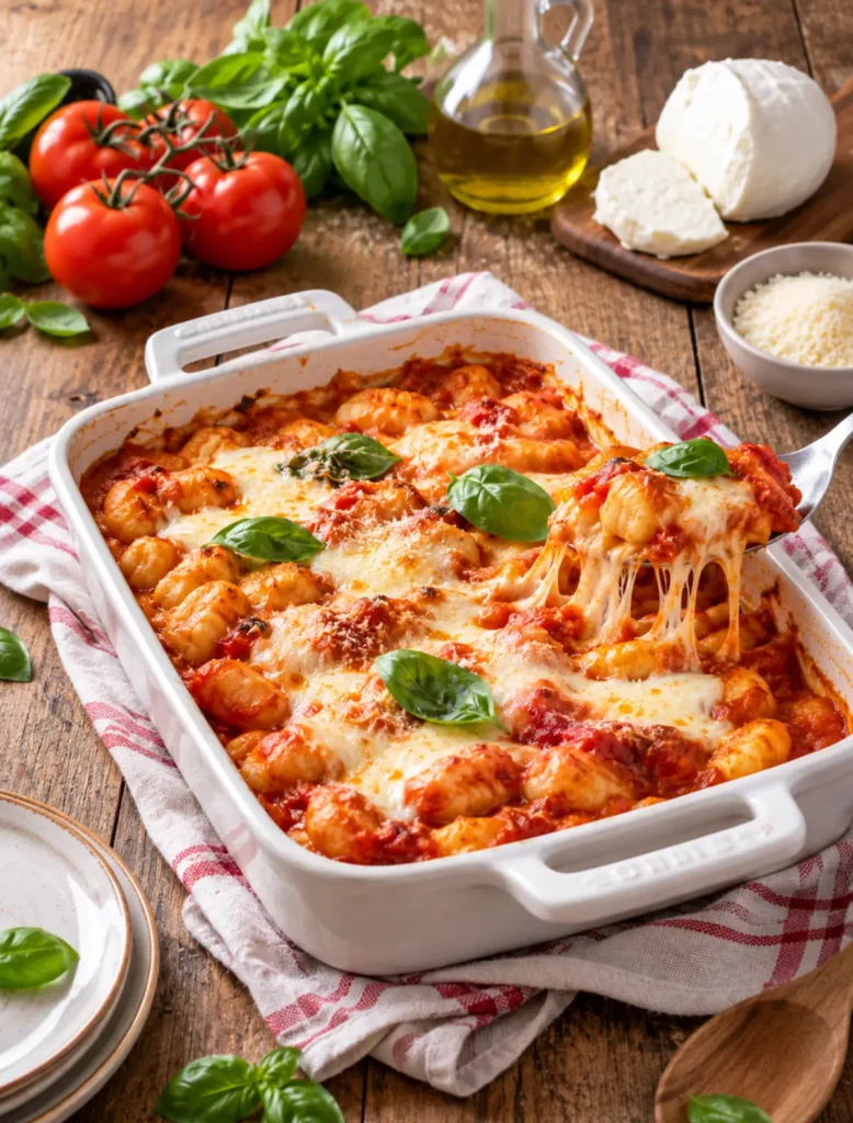 Gnocchi alla Sorrentina con pomodoro, fiordilatte e Parmigiano