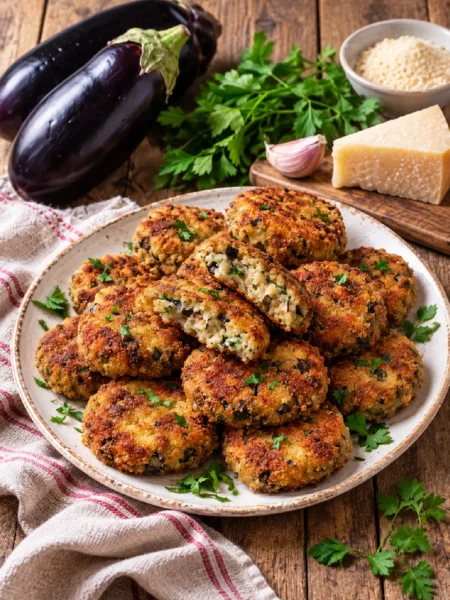 Polpette di melanzane calabresi fritte