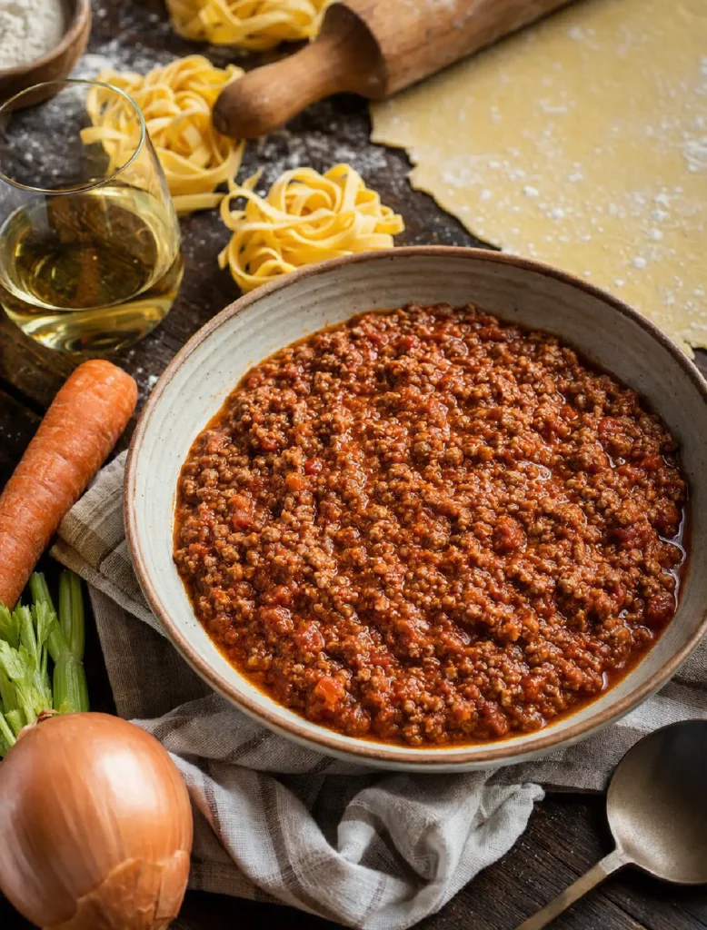 Ragù alla Bolognese tradizionale dalla consistenza densa e ben legata