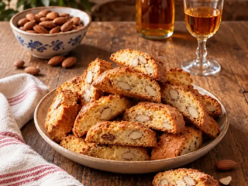Cantucci Toscani alle mandorle con Vin Santo
