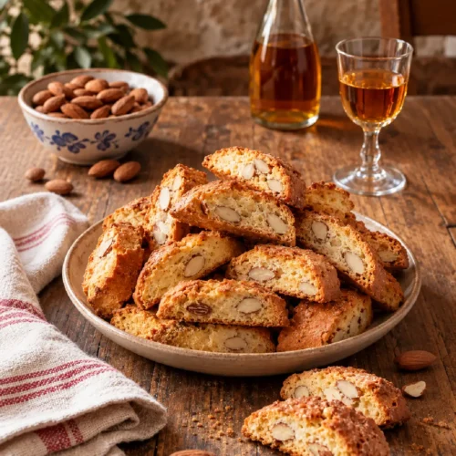 Cantucci Toscani alle mandorle con Vin Santo