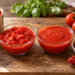 Pelati, passata, polpa e concentrato di pomodoro a confronto